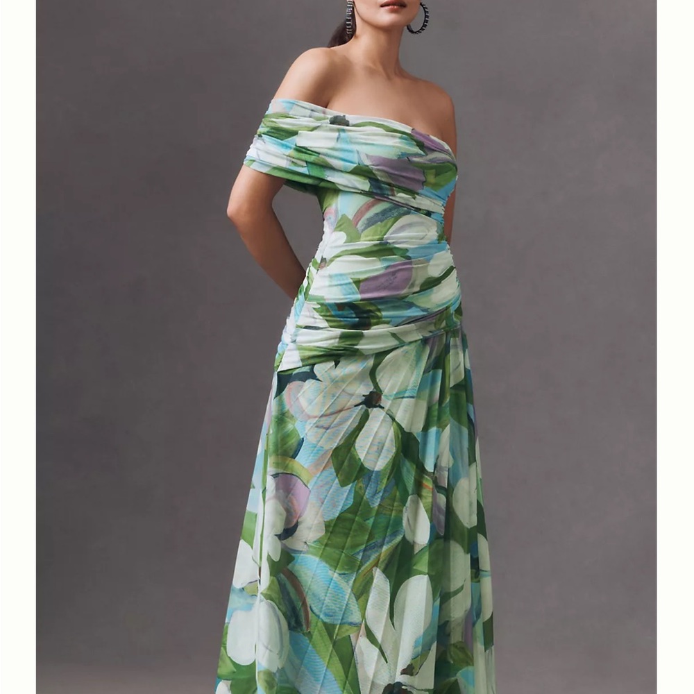 Acler Richdore off the shoulder draped maxi dress Anthropologie